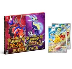 Nintendo Switch Pokemon Pocket Monster Scarlet Violet Double Pack With 2 Pikachu Promo