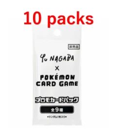 (10 Packs) YU NAGABA X Pokemon Card Game Eevee’s Card Special PROMO Pack Random