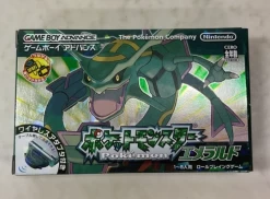 GameBoy Advance Pokemon Emerald GB With Box ＆ Wireless Adapter